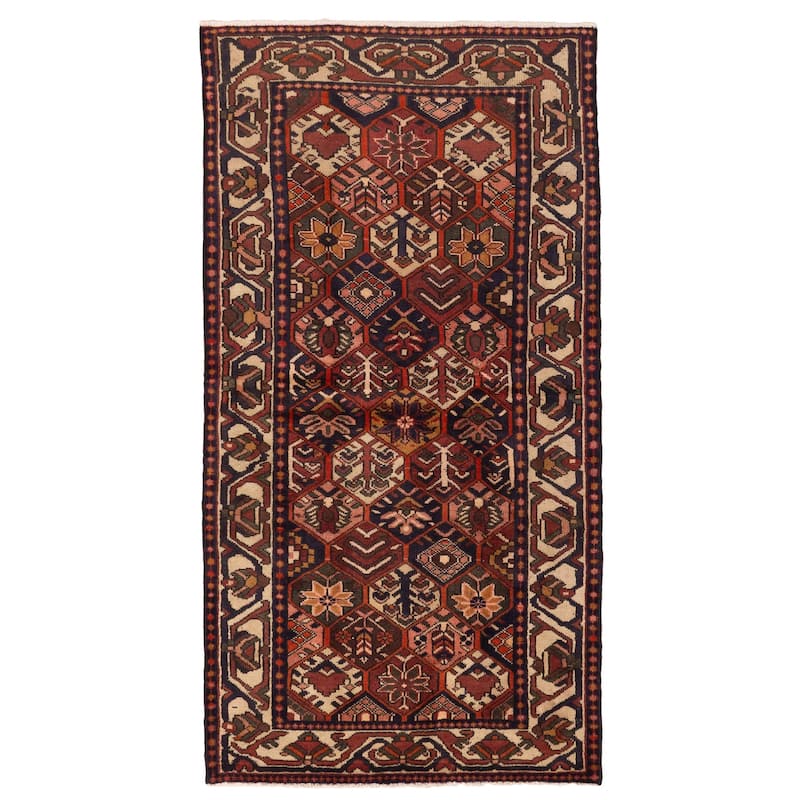 ECARPETGALLERY Hand-knotted Andelz Red Wool Rug - 3'5 x 6'10