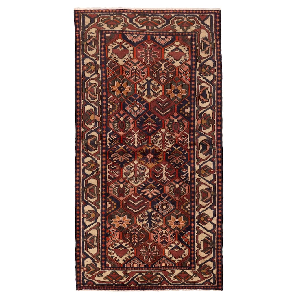 ECARPETGALLERY Hand-knotted Andelz Red Wool Rug - 3'5 x 6'10