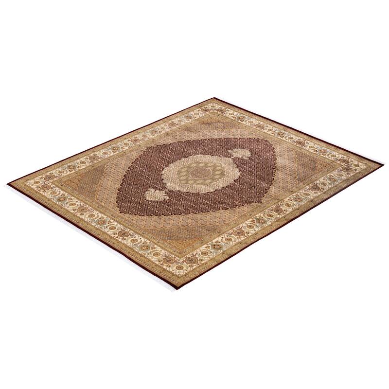 Overton Hand Knotted Wool Vintage Inspired Traditional Mogul Red Area Rug - 8 x 10