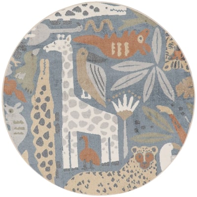 Nourison Astra Machine Washable Animal Print Area Rug