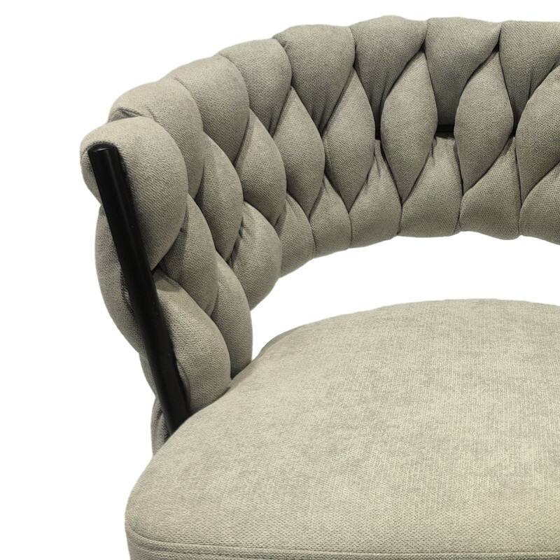 Swivel Bar Stools Linen Woven Bar Stool Set of 2