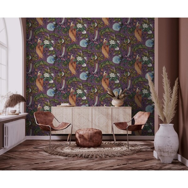 Yasuni Floral Unpasted Non-Woven Wallpaper undefined 396in x 20.8
