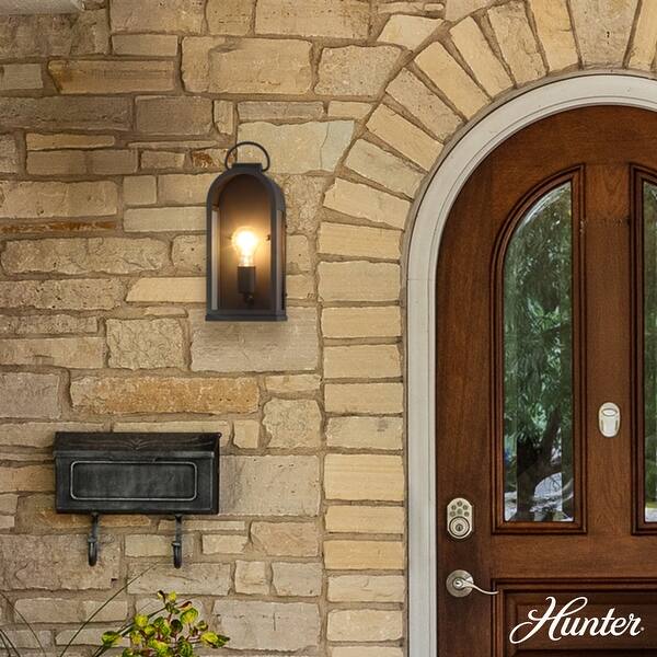 slide 2 of 8, Hunter Kendra Bell Outdoor WeatherMax Wall Light - Pocket Lantern, Transitional, Low-Profile - Resists Extreme Weather! 16"