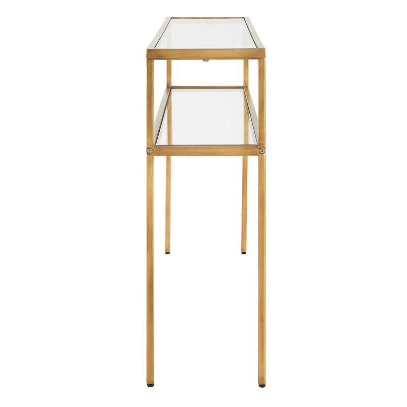 Carson Carrington Iron Gold Console Table