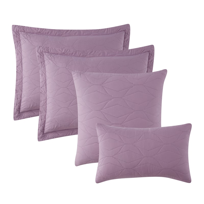 Clara Clark Bedspread Quilt Set - Ellipse Weave Pinsonic Lightweight Coverlet Set