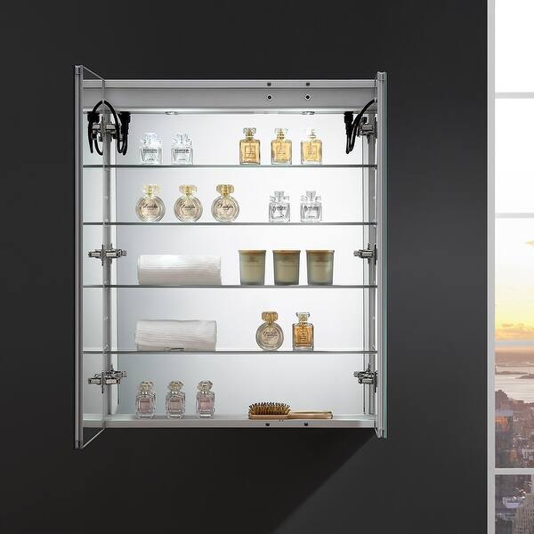 Shop Fresca Fmc013036 Luminosa 30 X 36 Lighted Frameless Medicine Cabinet Mirror Overstock 29855313