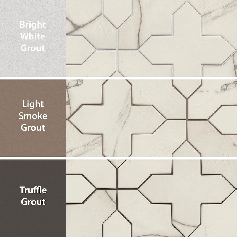 Merola Tile Istanbul Templar Shield Day with Day Cross 8-3/8" x 8-3/8" Porcelain Floor and Wall Tile - Case (36 Tiles)
