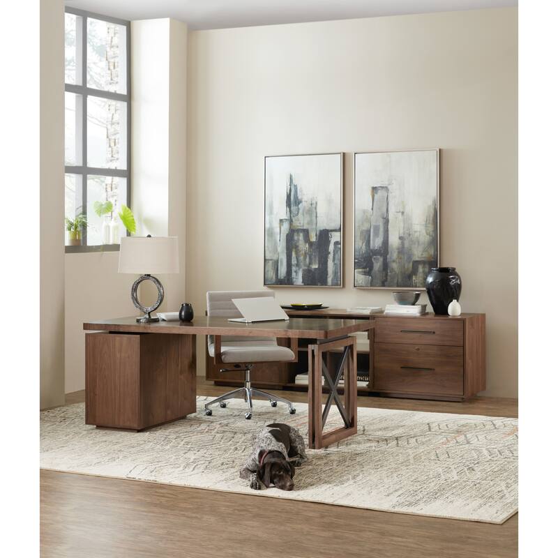 Hooker Furniture Elon 32" Wide Craftsman Style Minimalist Home Office