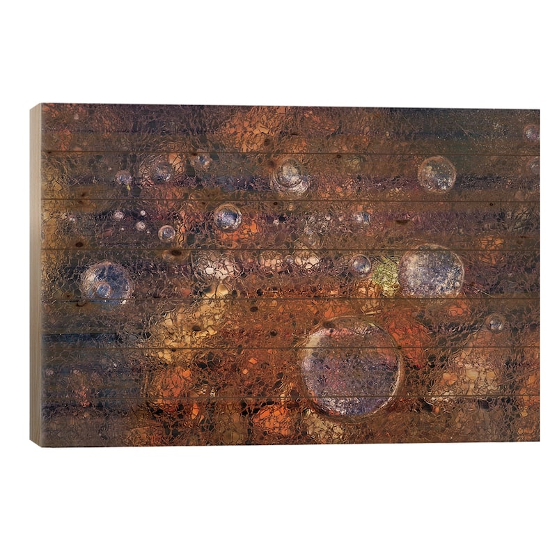 Winter Over Autumn Print On Wood by Paolo Giudici - Multi-Color - 18x26x1.5