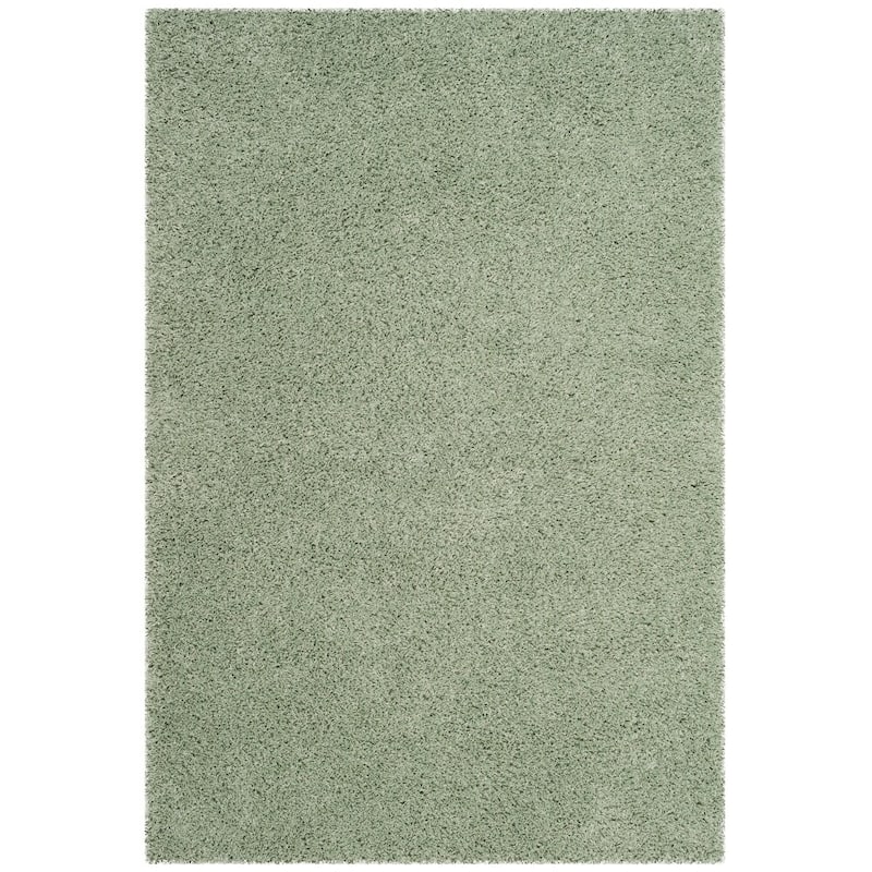 SAFAVIEH Laguna Shag Verdiana Solid Color 2-inch Thick Rug.