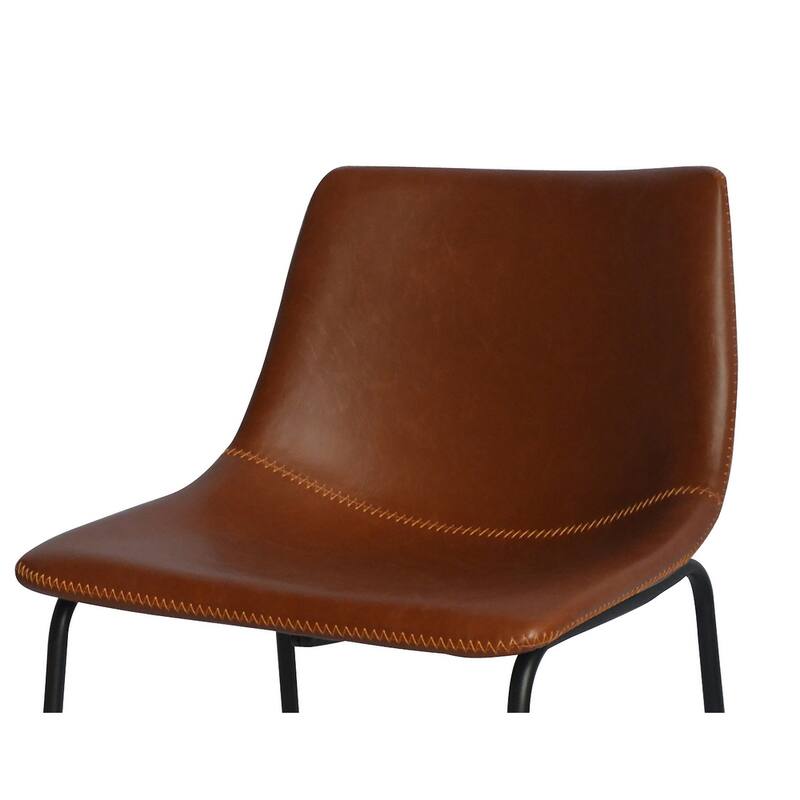 Best Quality Furniture 24-inch Faux Leather Counter Height Chairs