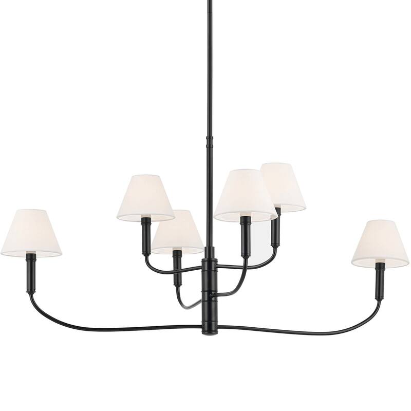 Kichler 52767 Eadie 6 Light 41" Chandelier - Black