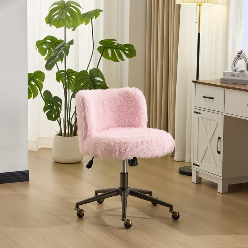 Plush Velvet Swivel Chair Antique Bronze Base With Wheels