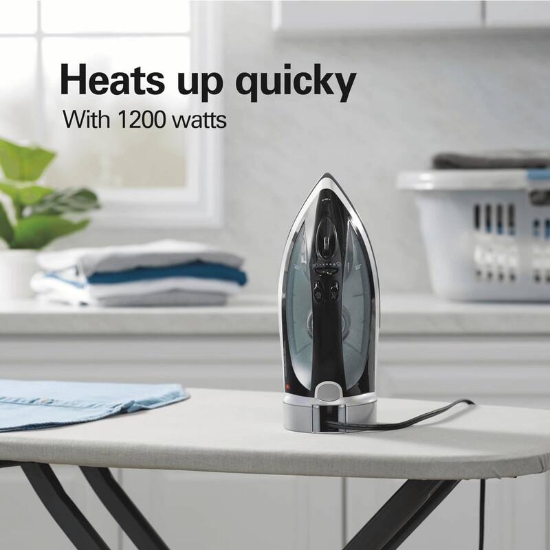 Hamilton Beach Non-Stick Clothes Iron with Retractable Cord