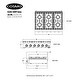 preview thumbnail 10 of 11, 36 in. Gas Cooktop in Stainless Steel with 6 Italian Made Burners