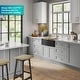 preview thumbnail 86 of 100, KRAUS Kore Workstation Farmhouse Apron Stainless Steel Kitchen Sink