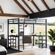 preview thumbnail 2 of 13, Full Metal Loft Bed with Desk and Shelves, Black