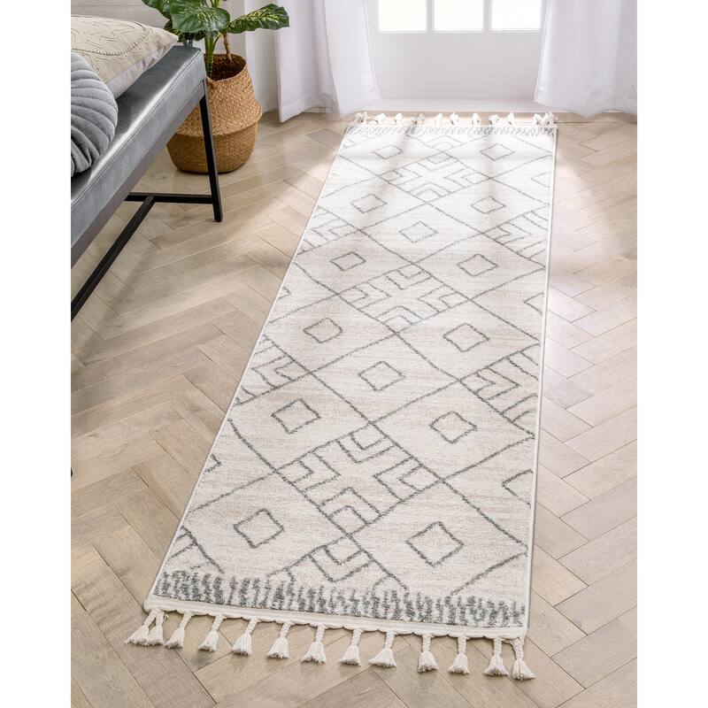 Well Woven Serenity2 Diodelly Moroccan Lattice Trellis Area Rug
