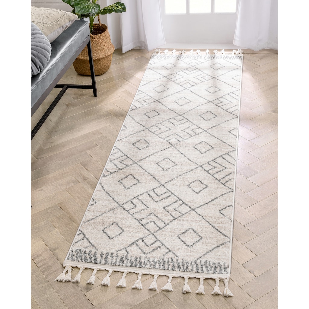 Well Woven Serenity2 Diodelly Moroccan Lattice Trellis Area Rug