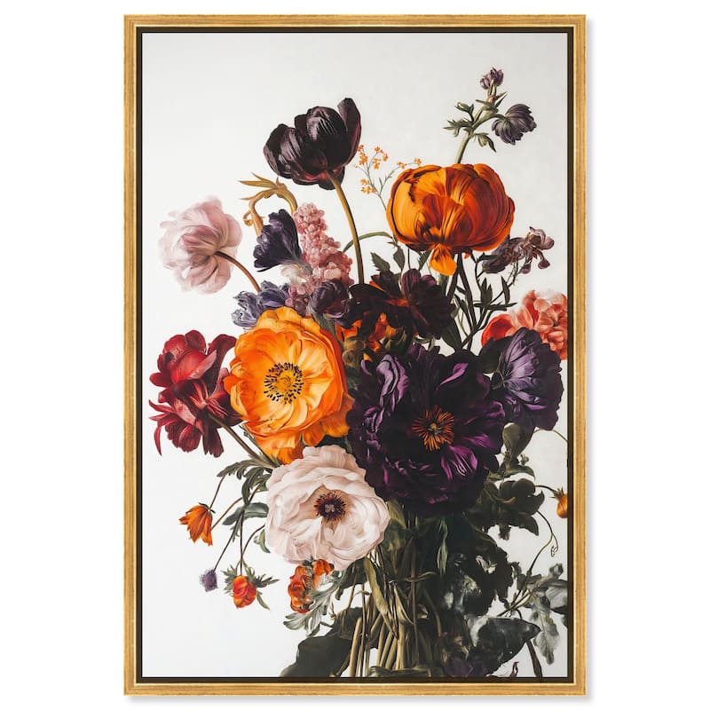Regal Rose Riot I Canvas by Art Remedy - Gold - 10" x 15"