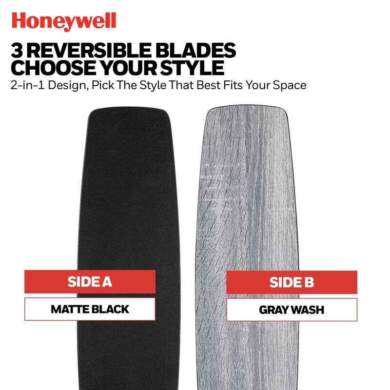 42" Honeywell Conifer Matte Black Outdoor Ceiling Fan with Light, Remote Control - 42 Inches