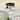 Modern 3-Light Crystal Semi Flush Mount Ceiling Light - Black Fixture with Clear Crystal Shade for Kitchen, Hallway, Bedroom