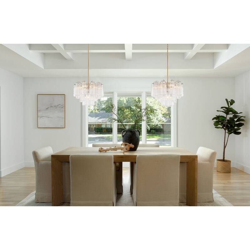 Crystorama Lighting Group ADD-306-CL Addis 6 Light 20" Wide Waterfall