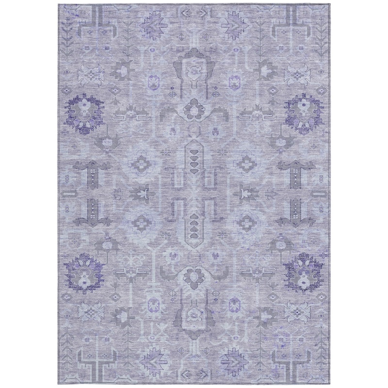 HomeRoots Oriental Traditional Rectangle Outdoor Rug