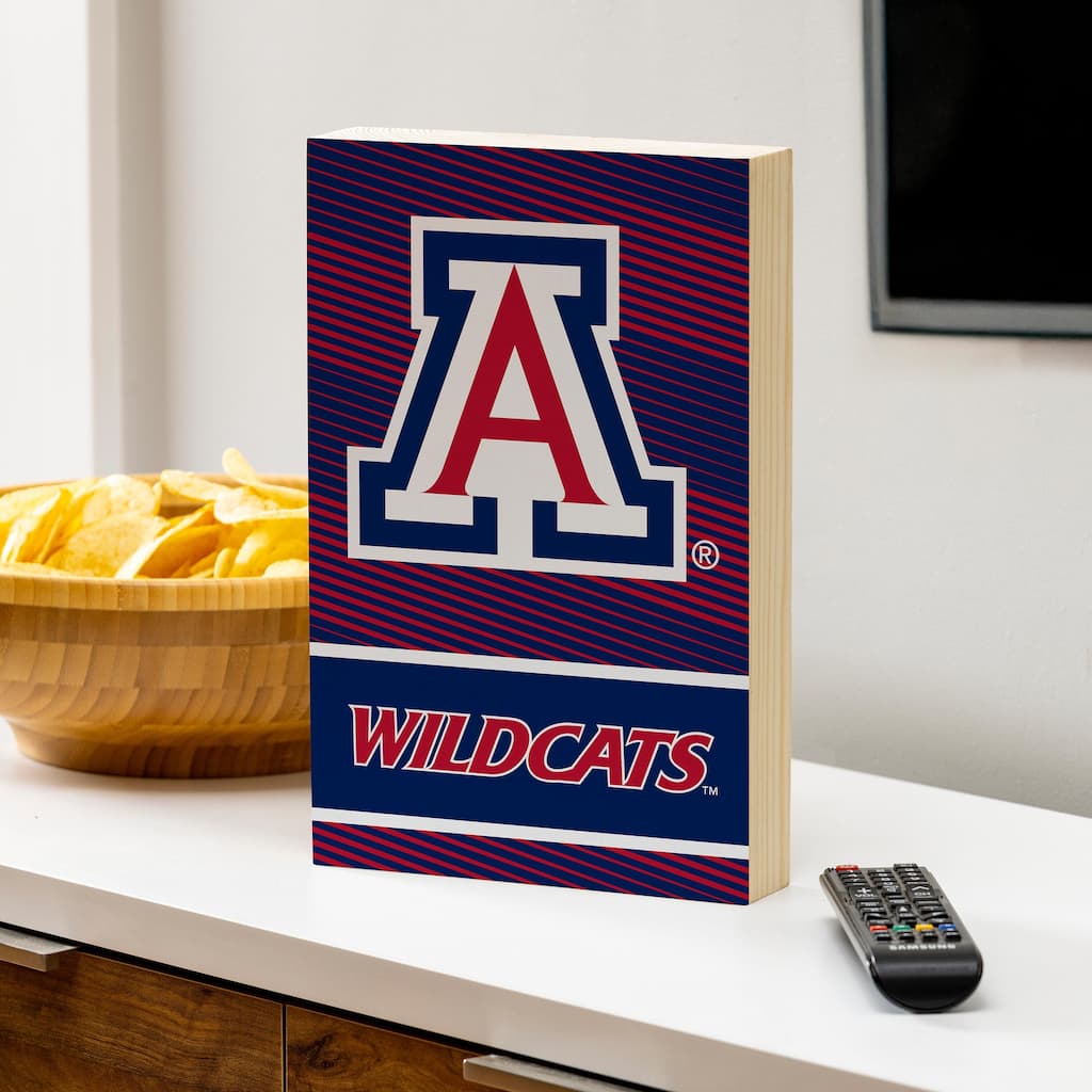 University of Arizona Wooden Tabletop Mantel Shelf Sign