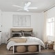 preview thumbnail 3 of 30, Copper Grove Mills 52-inch Modern White LED Ceiling Fan with Remote