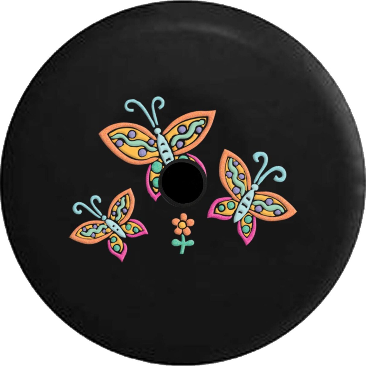 Shop Spare Tire Cover Butterfly Flowers Painted Bright Color On Sale Overstock 31834346