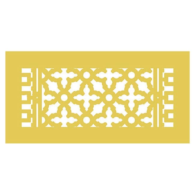 Reggio Registers Scroll Series 6" x 14" Floor Grille without Mounting
