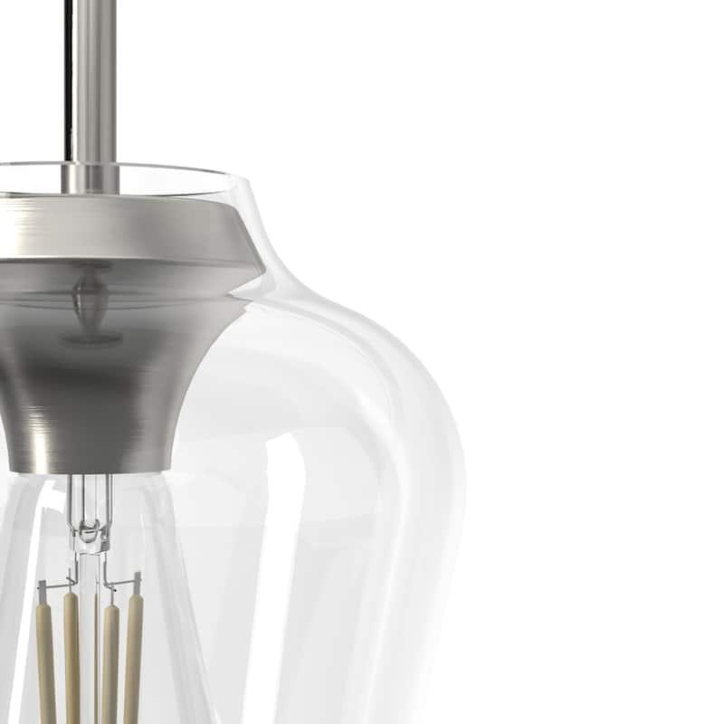 Hunter Vidria 1-Light Mini Pendant - Kitchen Island, Dining Room, Bedroom - Contemporary, Transitional