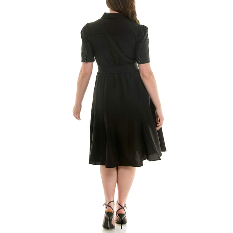 Nanette Lepore Collared Fit & Flare Dress