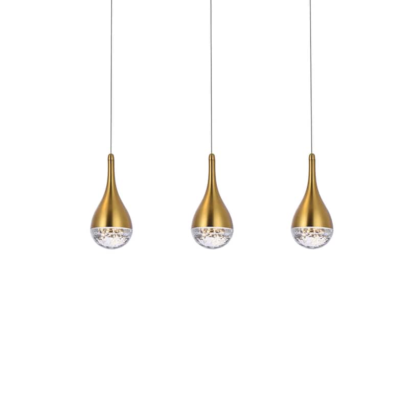 Elegant Lighting 3803D24 Amherst 3 Light 24" Wide LED Suspension