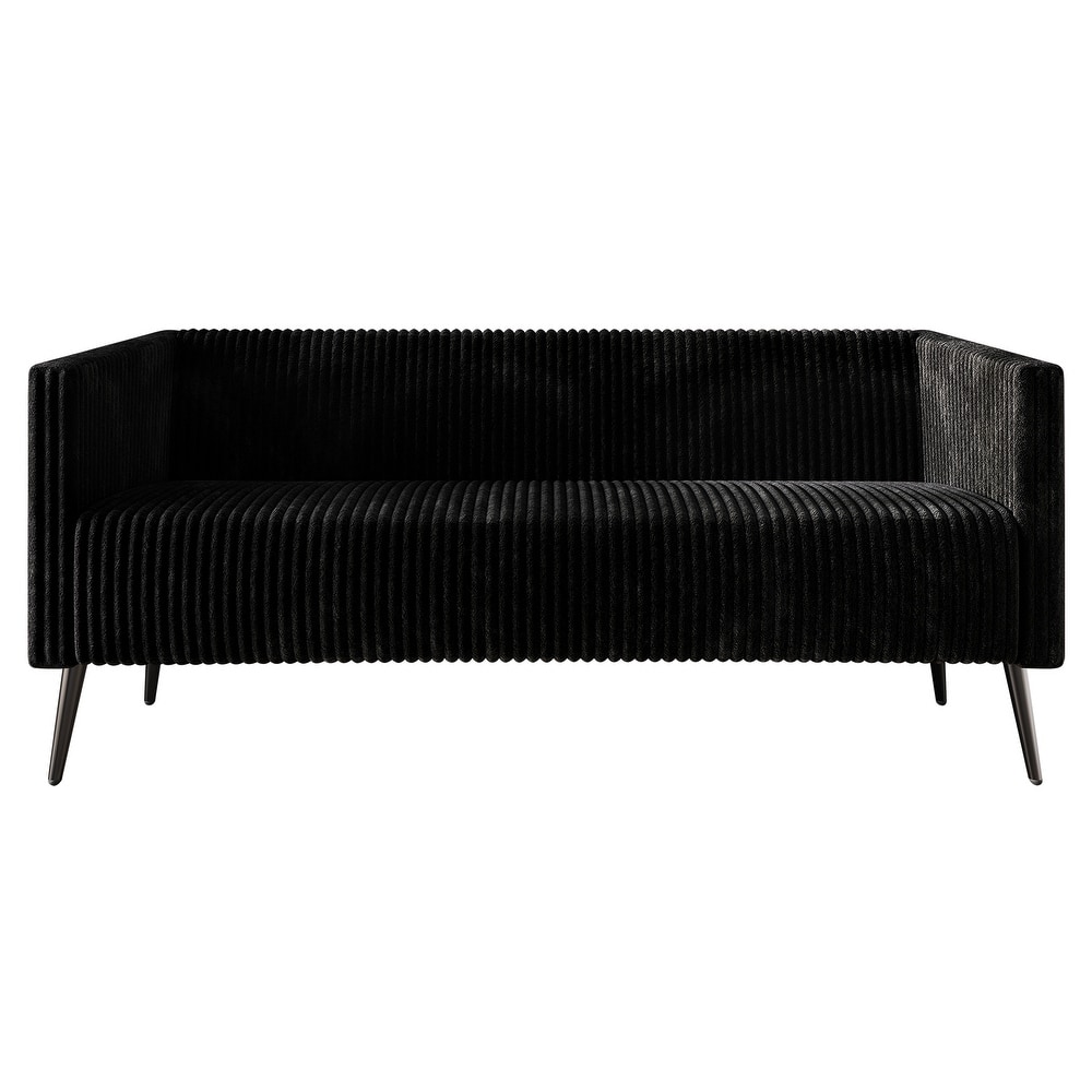 CraftPorch Corduroy Modern and Glamorous Velvet Upholstered Sofa