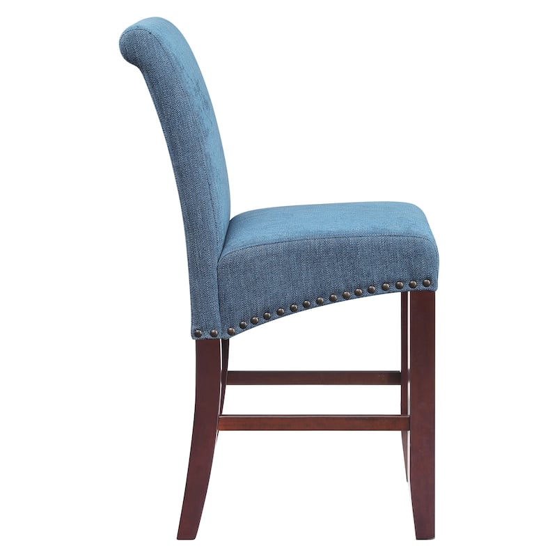 24" Parsons Barstool with Nailheads