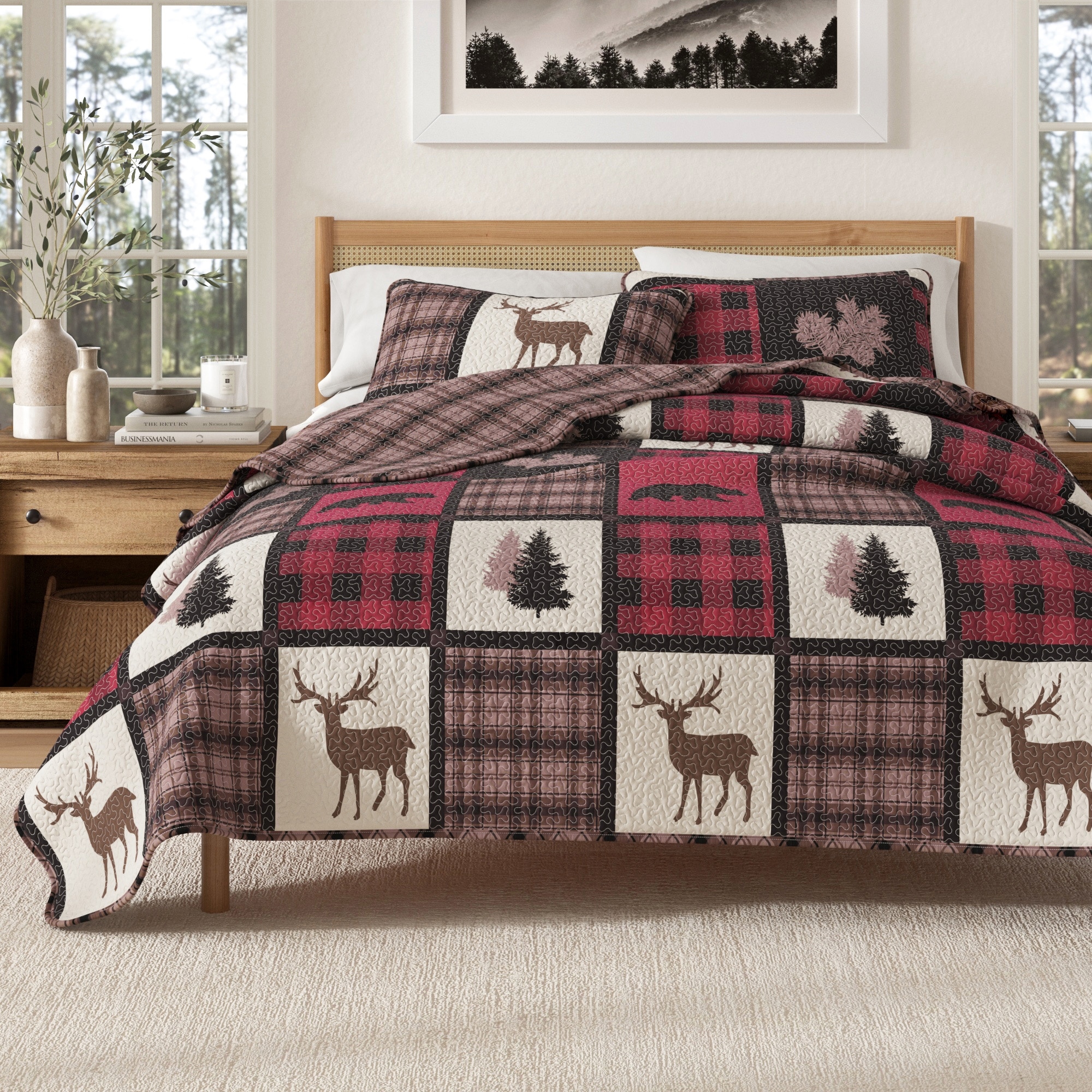 Linery & Co. Rustic Lodge Patchwork Quilt Set