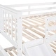 preview thumbnail 10 of 22, Cottage Simple Style Full Over Full Bunk Bed,Built-In Slide and Ladder,Solid Pine Wood Frame