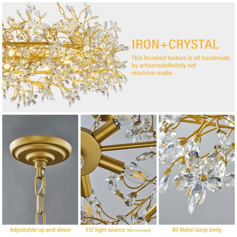 KAYLA D800/D1000/L1300 Tree Branch Chandelier Dining Pendant - Copper Color