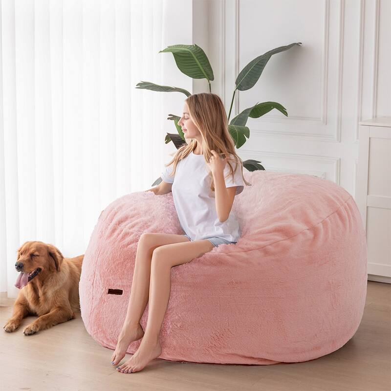 Giant Convertible Bean Bag Chair, Folds from Beanbag to Floor Mattress Bed