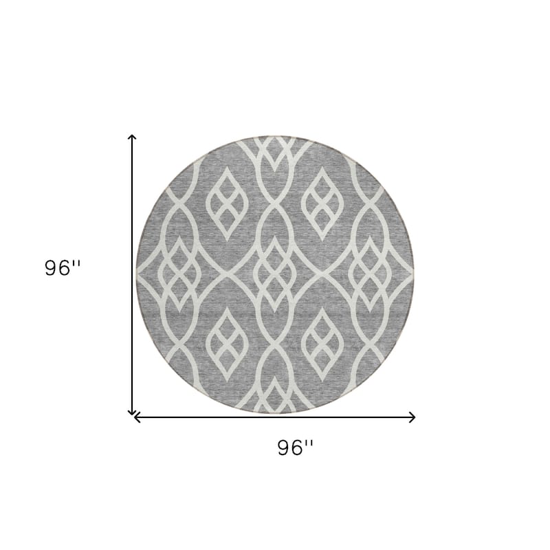 HomeRoots Trellis Transitional Rectangle Outdoor Rug