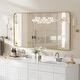 preview thumbnail 112 of 141, Apmir Metal Frame Tempered Glass Bathroom Vanity Mirror for Wall, Cloakroom, Bedroom 48" x 30" - Gold