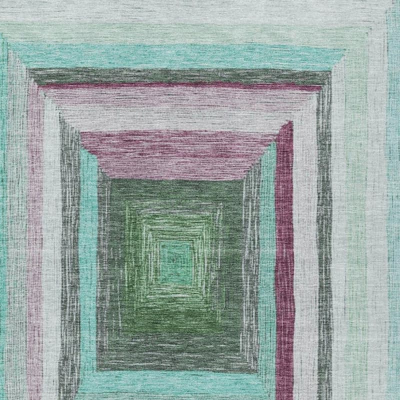 HomeRoots Geometric Transitional Rectangle Outdoor Rug