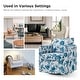 preview thumbnail 23 of 51, HULALA HOME Erkenbald Modern Slipcovered Swivel Chair with Reversible Cushion and Washable Cover