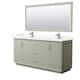 Option Light Green / Giotto Quartz Top / Brushed Nickel