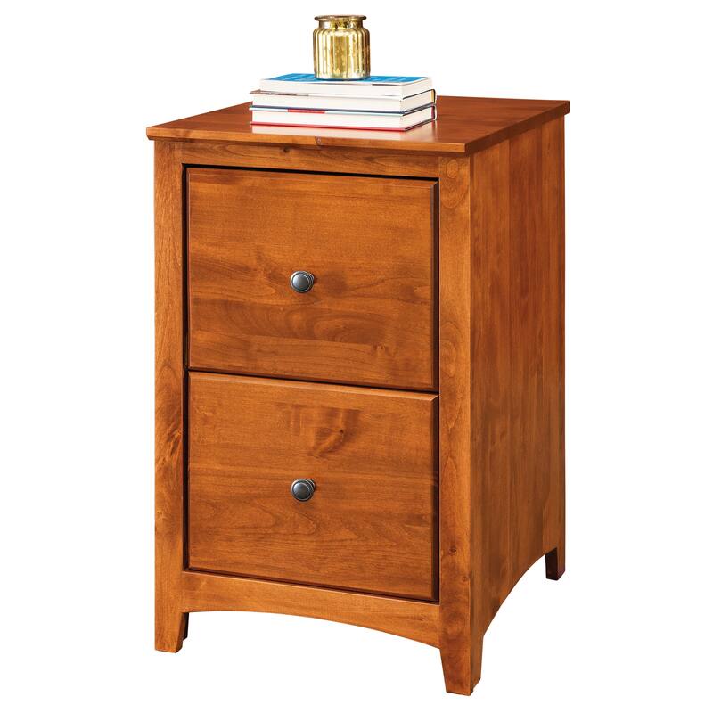 Arch+Haven Solid Wood 2-Drawer Vertical Filing Cabinet
