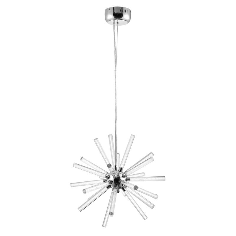 SAFAVIEH Lighting Gerfriede 84-inch Modern Sputnik Adjustable LED Pendant - 19" W x 19" L x 22-84" H