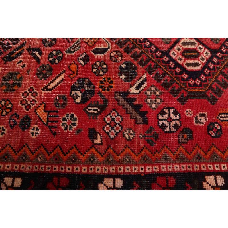 ECARPETGALLERY Hand-knotted Antalya Vintage Red Wool Rug - 4'10 x 9'5