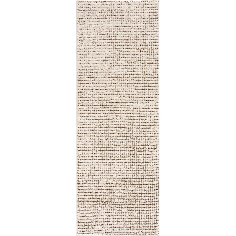 Hauteloom Keita Hallway, Kitchen Runner Rug - High Pile - Bone - 2'8" x 7'3"